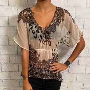 Converse Sheer Bohemian blouse